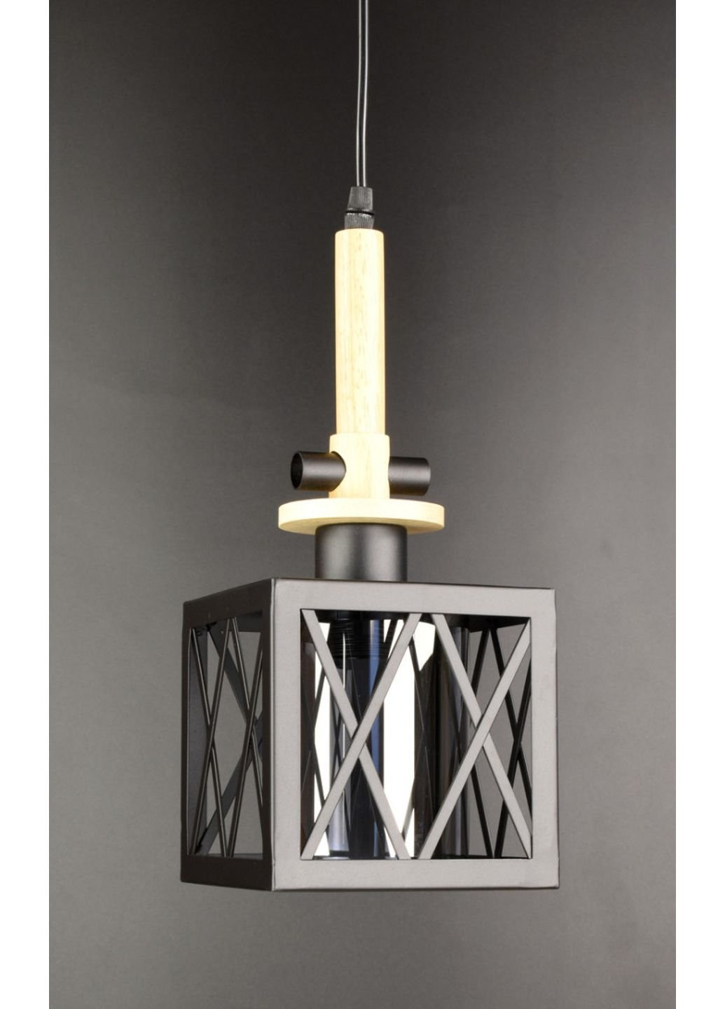 Люстра потолочная подвесная в стиле LOFT (лофт) 12302/1-gr Черный 40х16х16 см. Sunnysky (253528070)