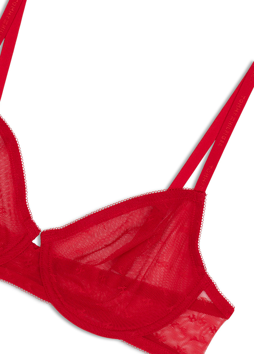 Червоний балконет бюстгальтер Tommy Hilfiger з кісточками нейлон