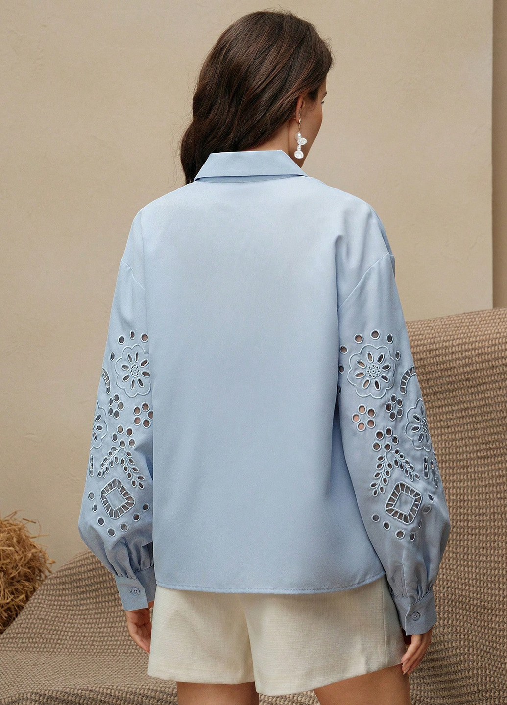 Голубая блуза SHEIN