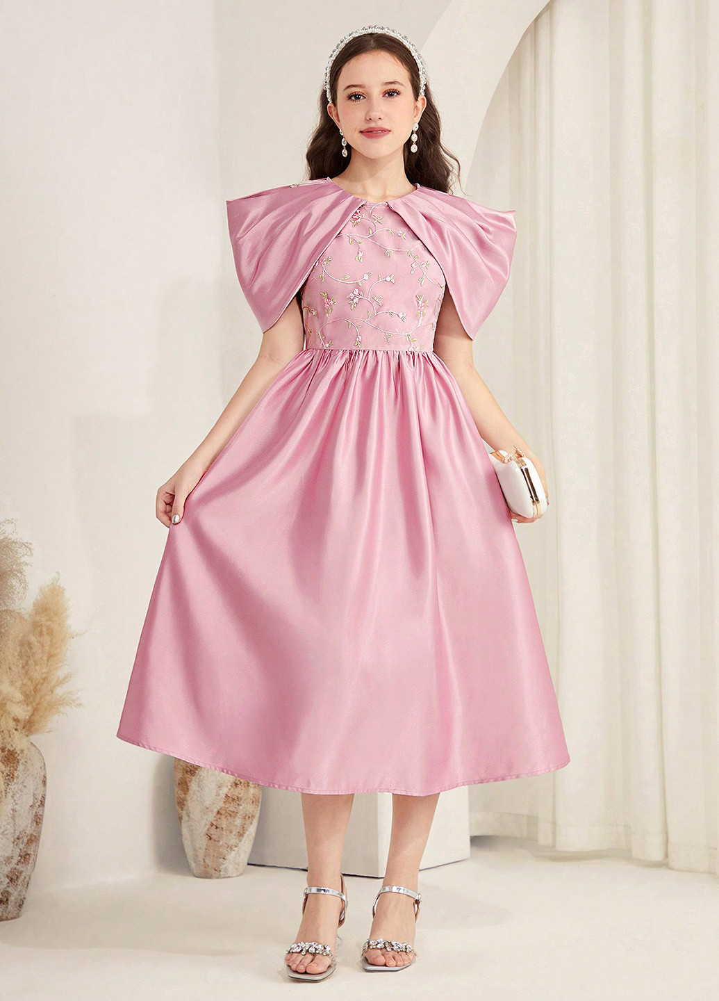 Розовое платье SHEIN (365781950)