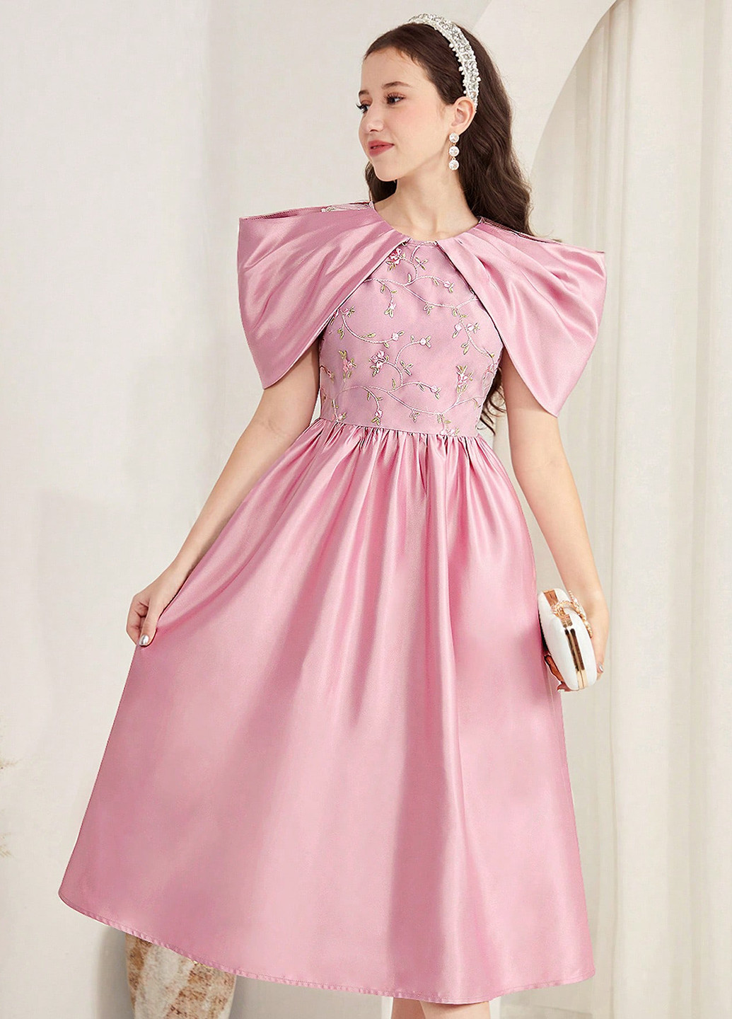 Розовое платье SHEIN (365781950)