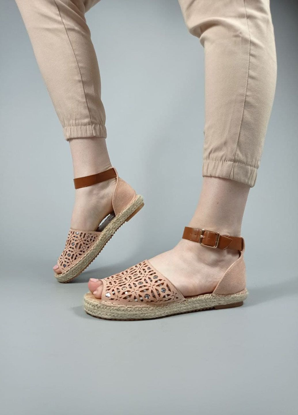 Розовые эспадрильи Kamengsi однотонный (226956026)