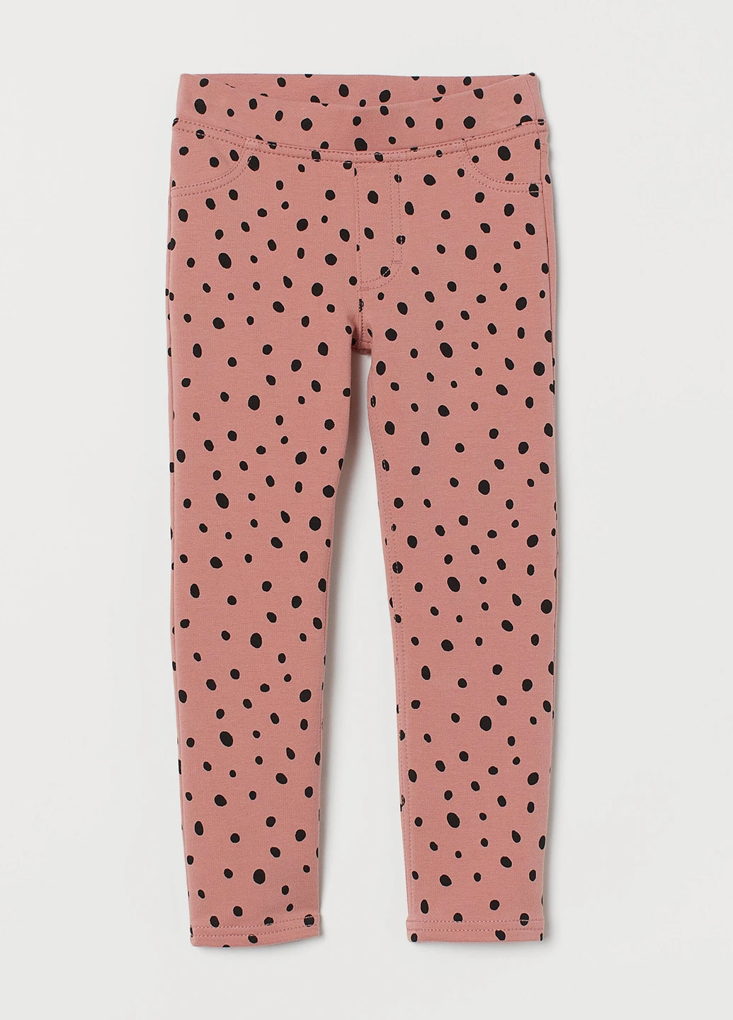 Розовые демисезонные леггинсы H&M