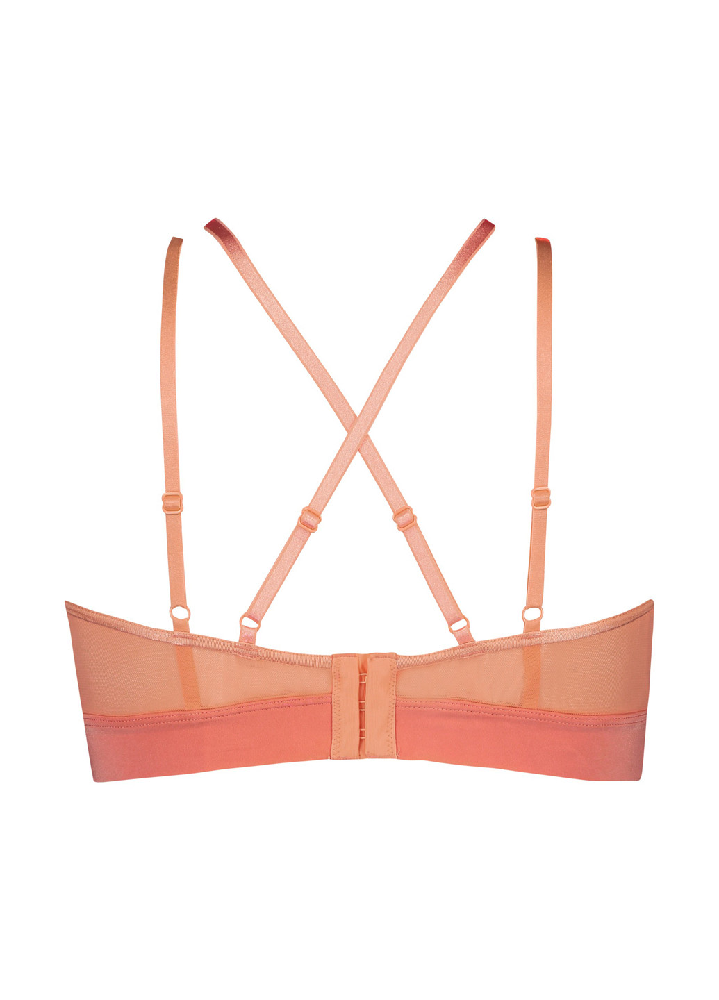 Персиковый топ бюстгальтер Hunkemoller без косточек полиамид