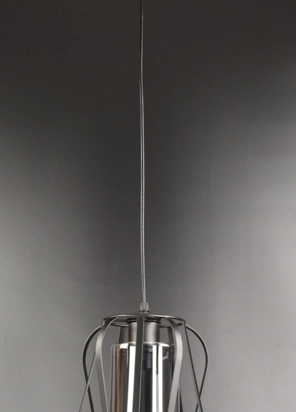 Люстра потолочная подвесная в стиле LOFT (лофт) 12699/1-gr Черный 30х19х19 см. Handmade (234537756)