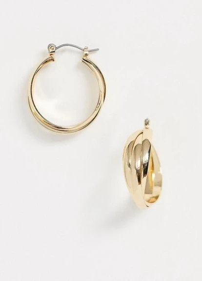 Серьги Liars & Lovers кольца золотистые Asos (252404956)