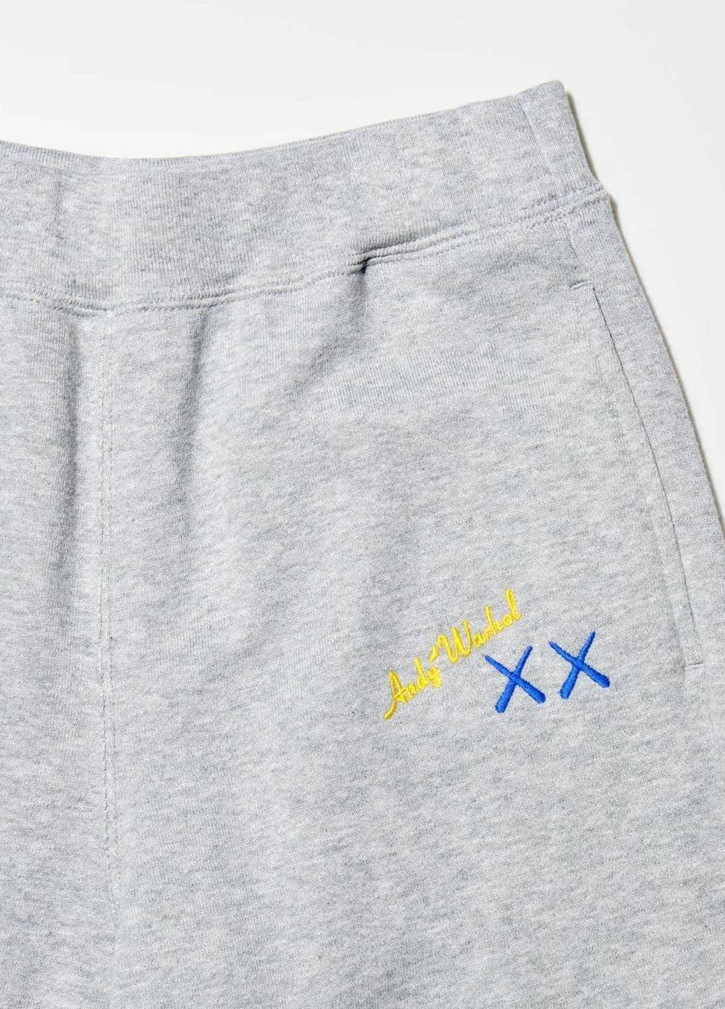 Светло-серые спортивные, кэжуал демисезонные джоггеры брюки Uniqlo