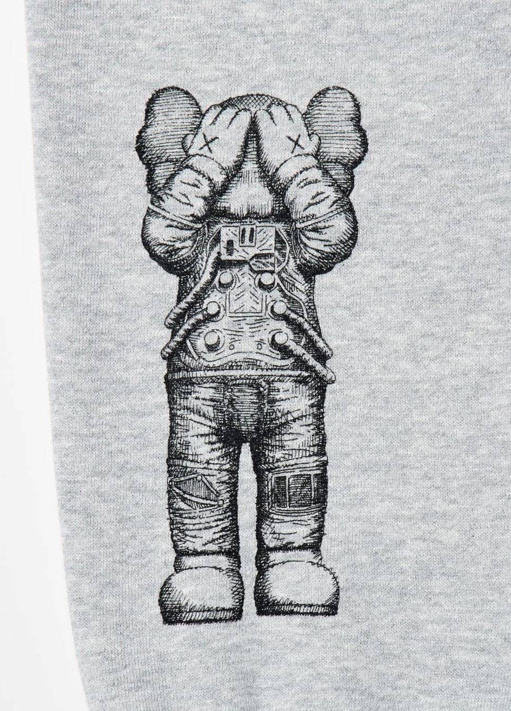 Светло-серые спортивные, кэжуал демисезонные джоггеры брюки Uniqlo