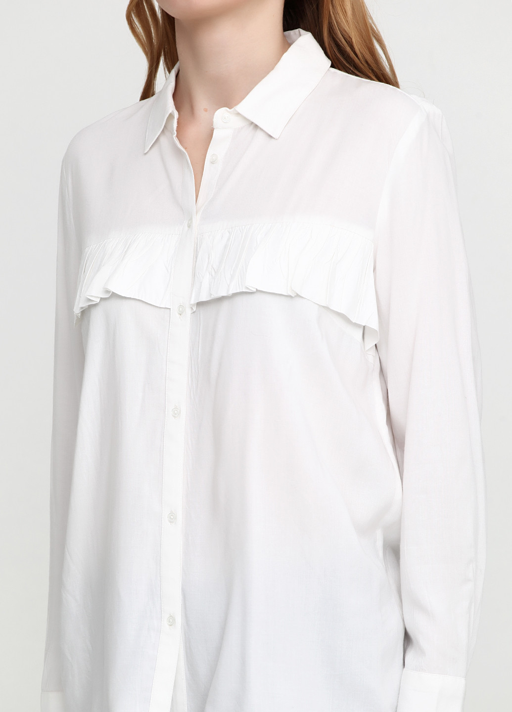 Белая демисезонная блуза BRANDTEX COPENHAGEN