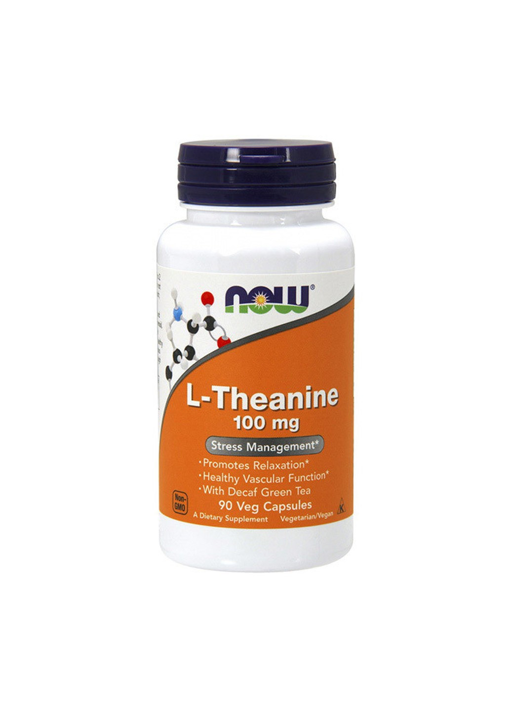 Л-теанін L-Theanine 100 mg (90 капс) нау фудс Now Foods (255362029)