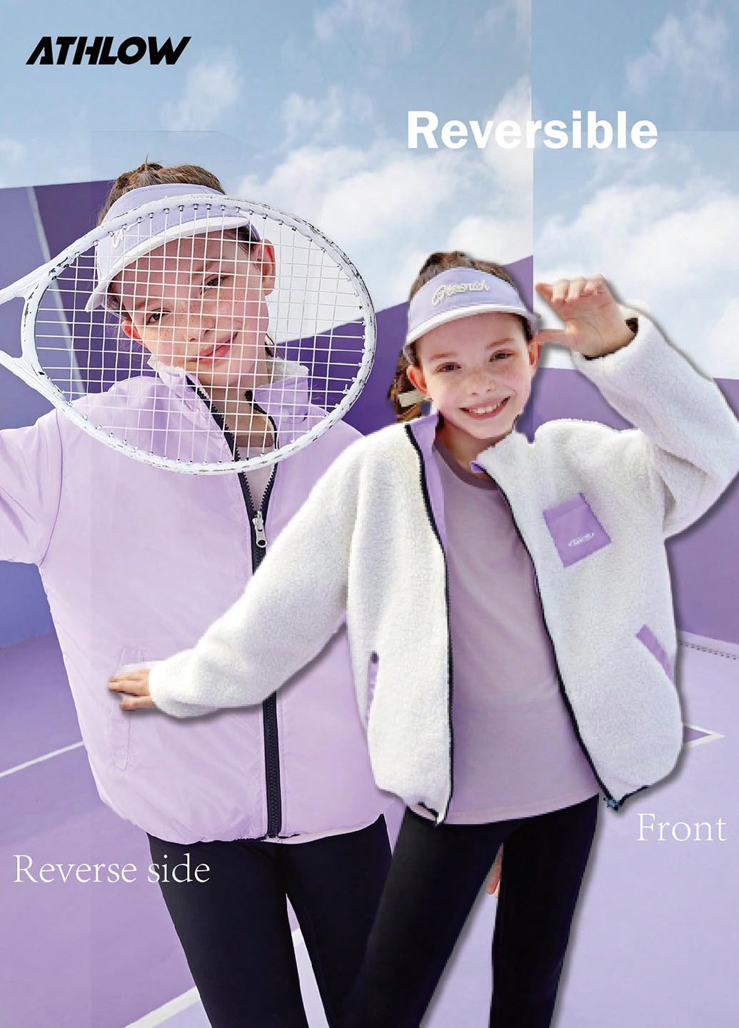 Комбінована демісезонна двостороння куртка SHEIN