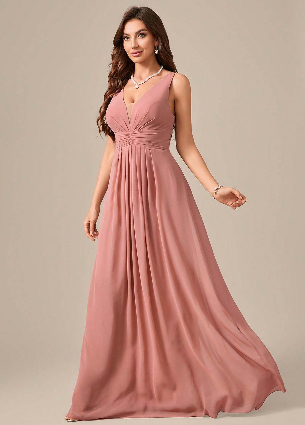 Рожева святковий, вечірня сукня в стилі армпір SHEIN однотонна