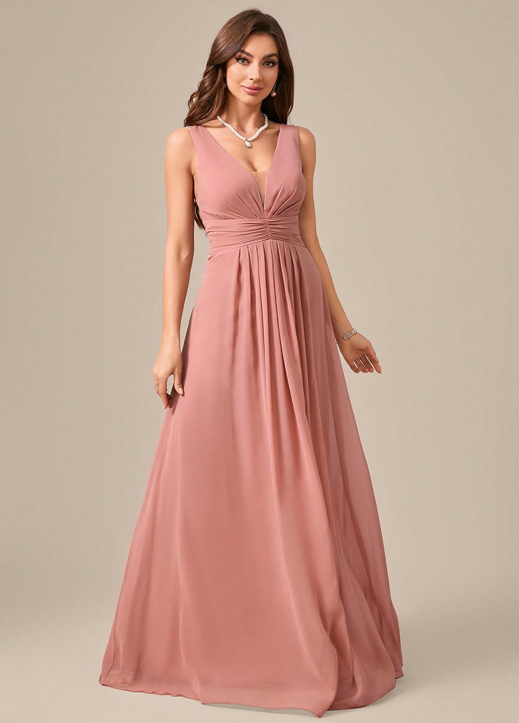 Рожева святковий, вечірня сукня в стилі армпір SHEIN однотонна