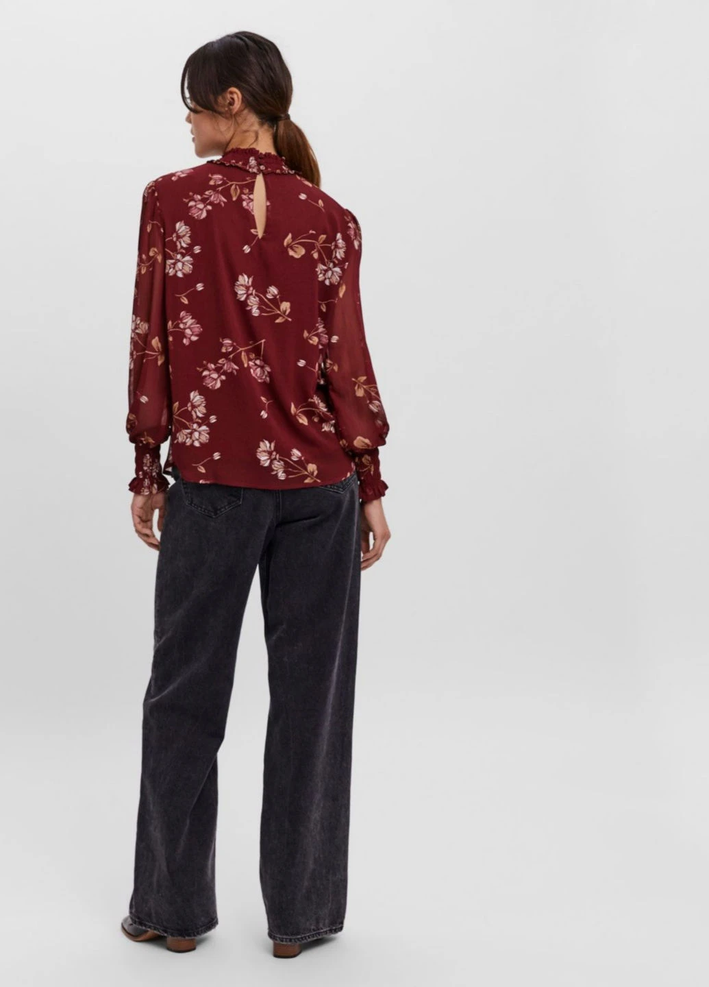 Бордова блуза Vero Moda