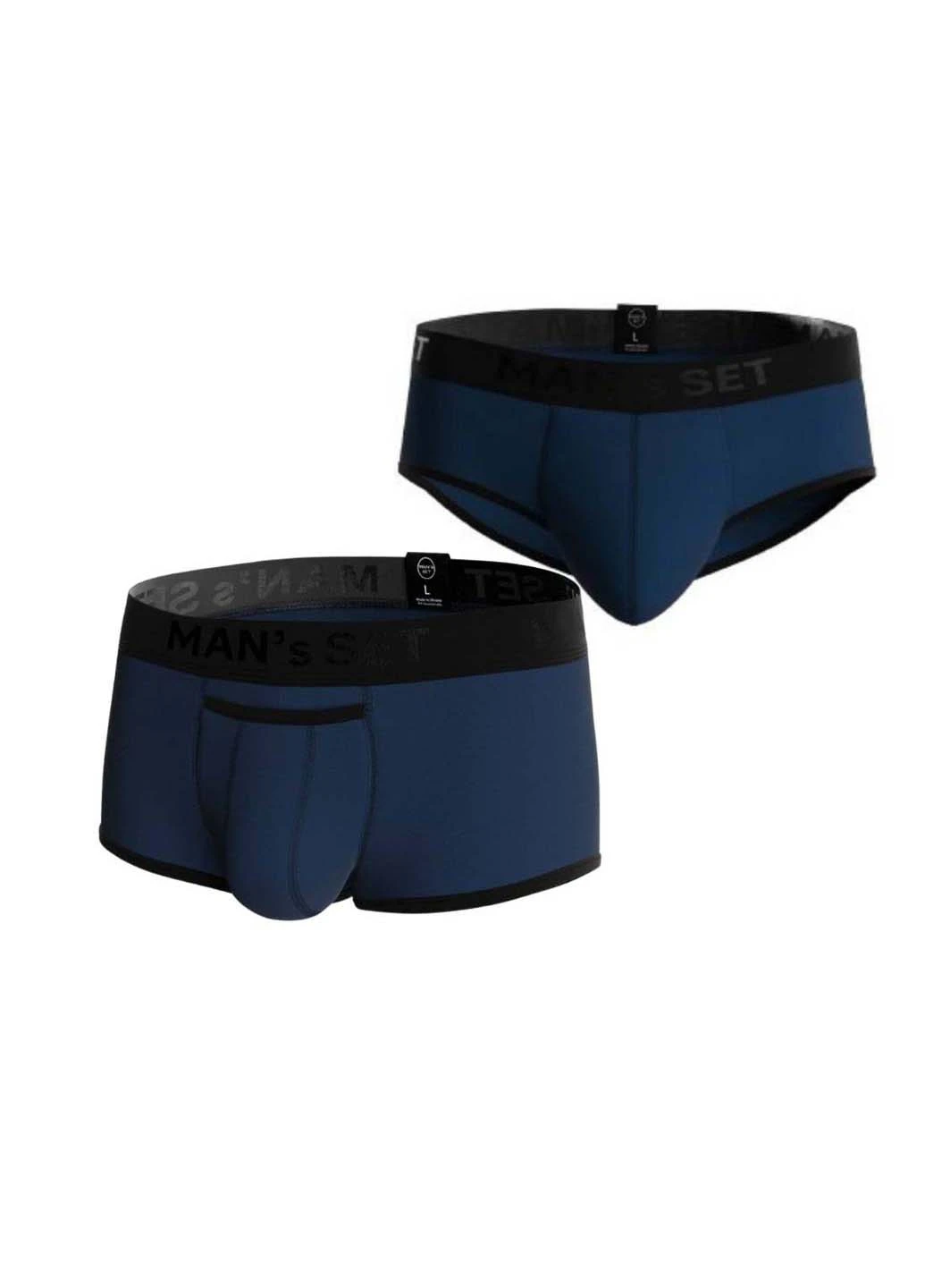 Комплект трусов MIX Sport Briefs Black Series 2шт MAN's SET (254336984)
