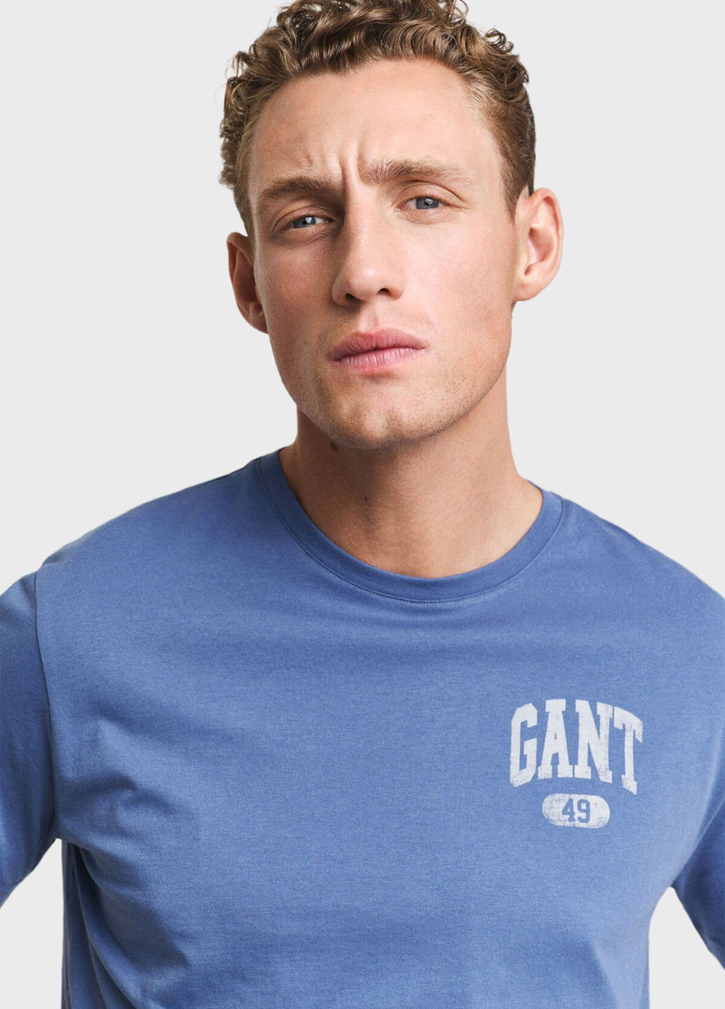 Синяя футболка Gant