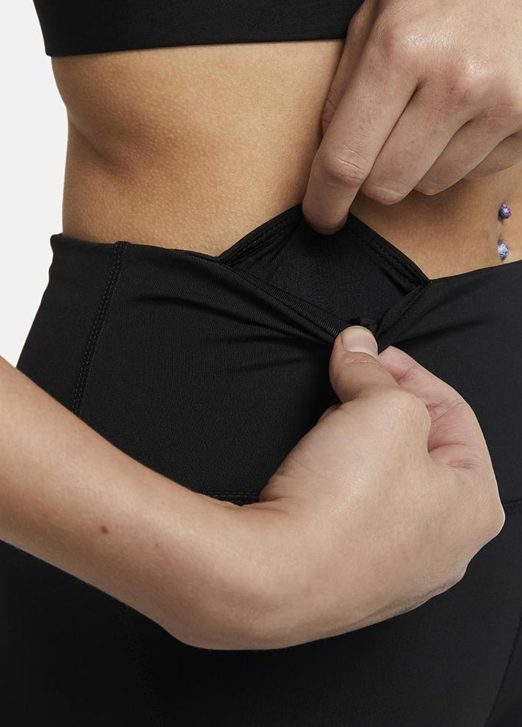 Черные демисезонные леггинсы dx0948-010 Nike