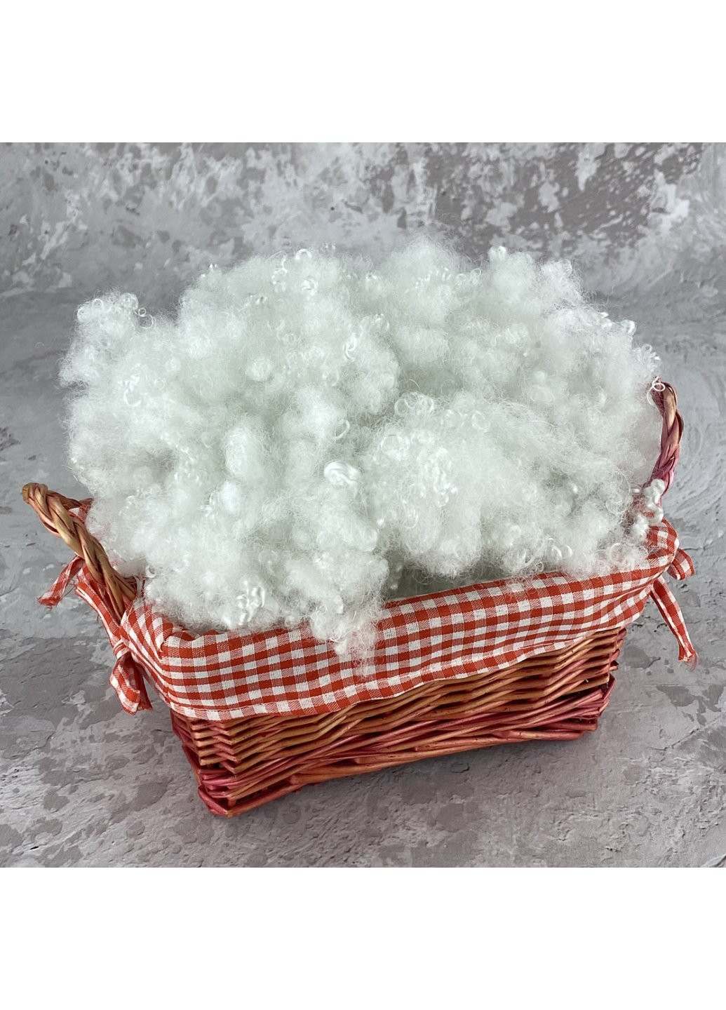 Холлофайбер 4 кг универсальный наполнитель для одеял, подушек, мягких игрушек (шарики) белый 55111 Moda (254782927)