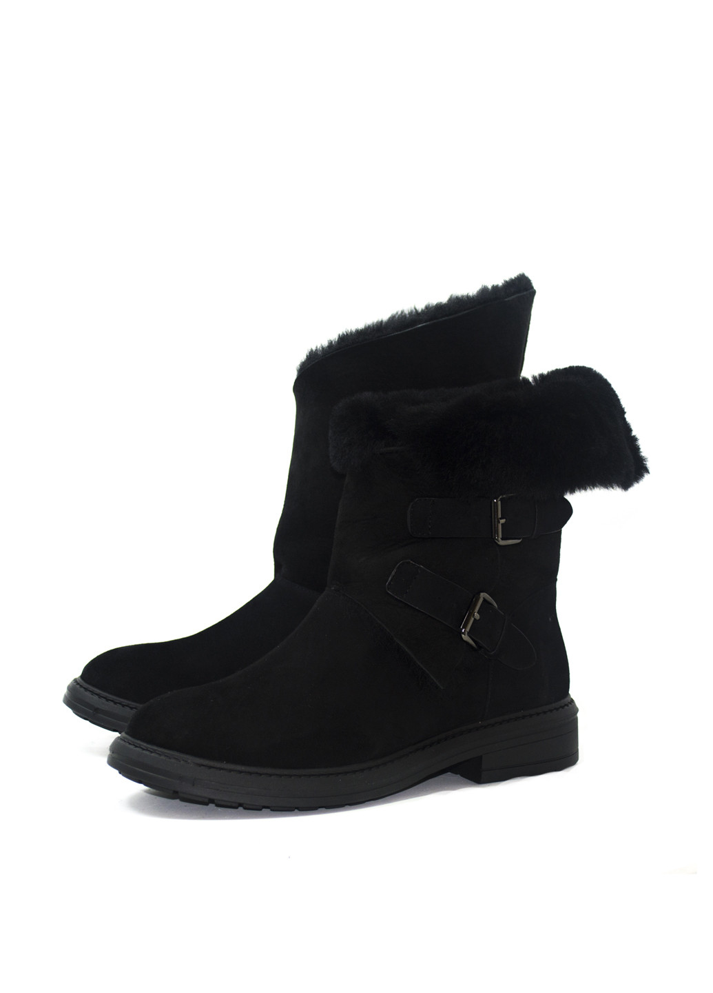 Осенние ботинки Wit Mooni с пряжкой из натуральной замши