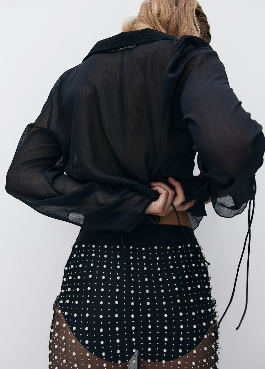 Чёрная блуза H&M