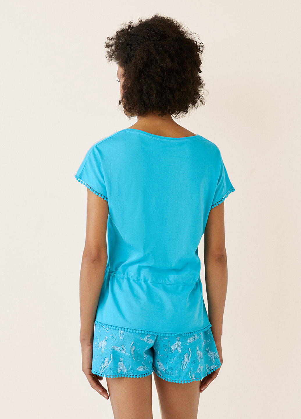 Голубая всесезон пижама (футболка, шорты) футболка + шорты Women'secret