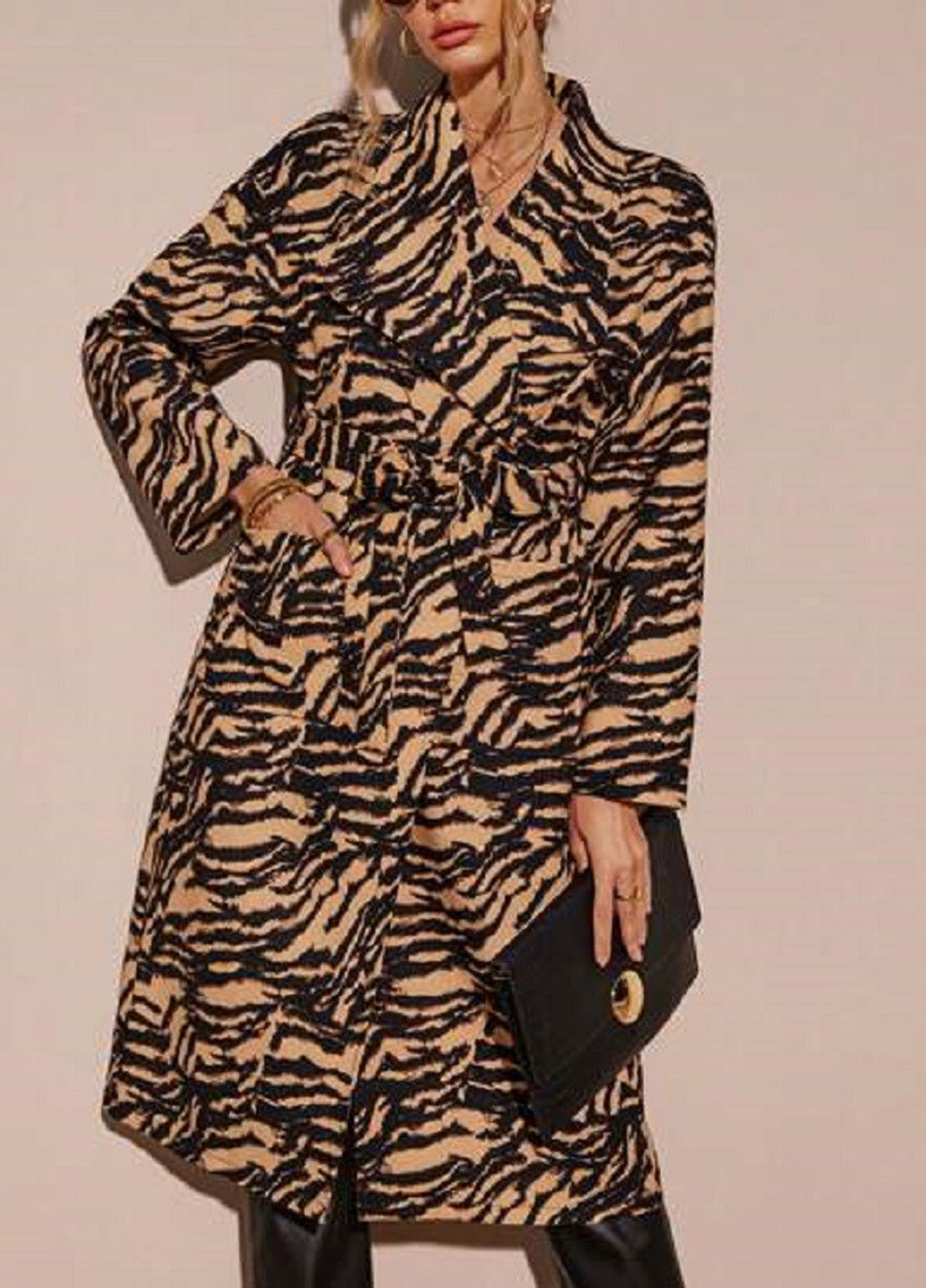 Комбинированное демисезонное Пальто SHEIN