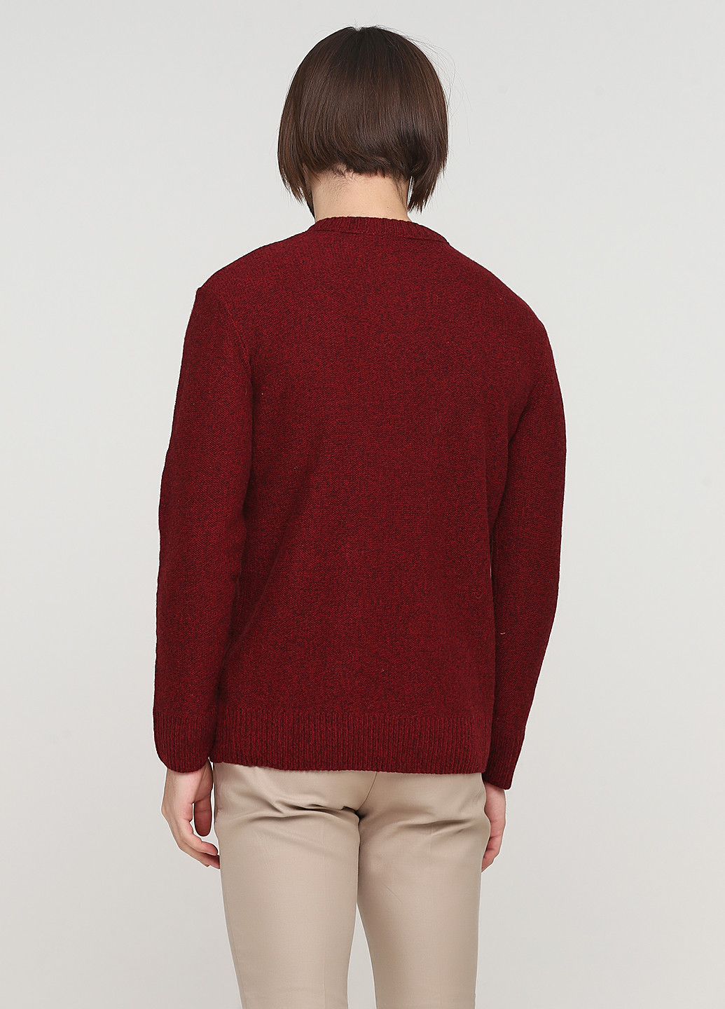 Бордовый демисезонный свитер джемпер Weekday