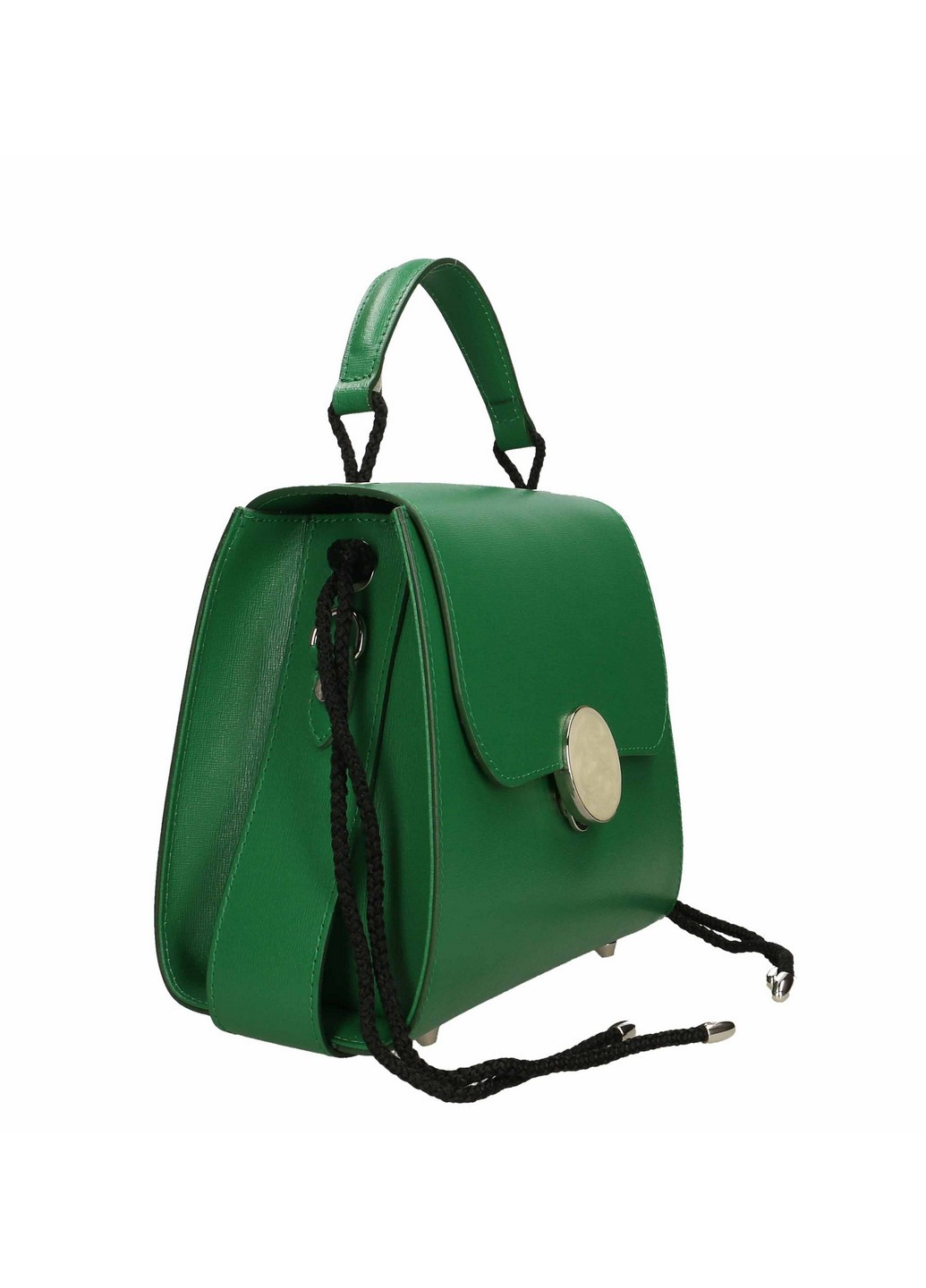 Сумка Italian Bags однотонная зелёная деловая