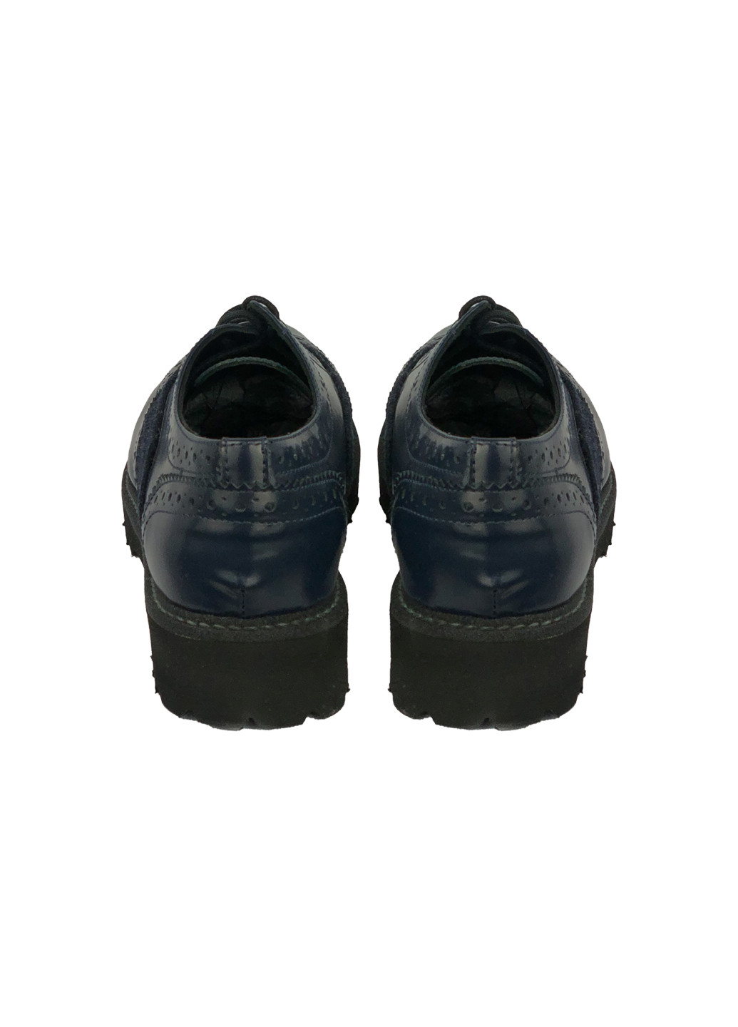 Кожаные туфли-броги Trend Baldinini на низком каблуке