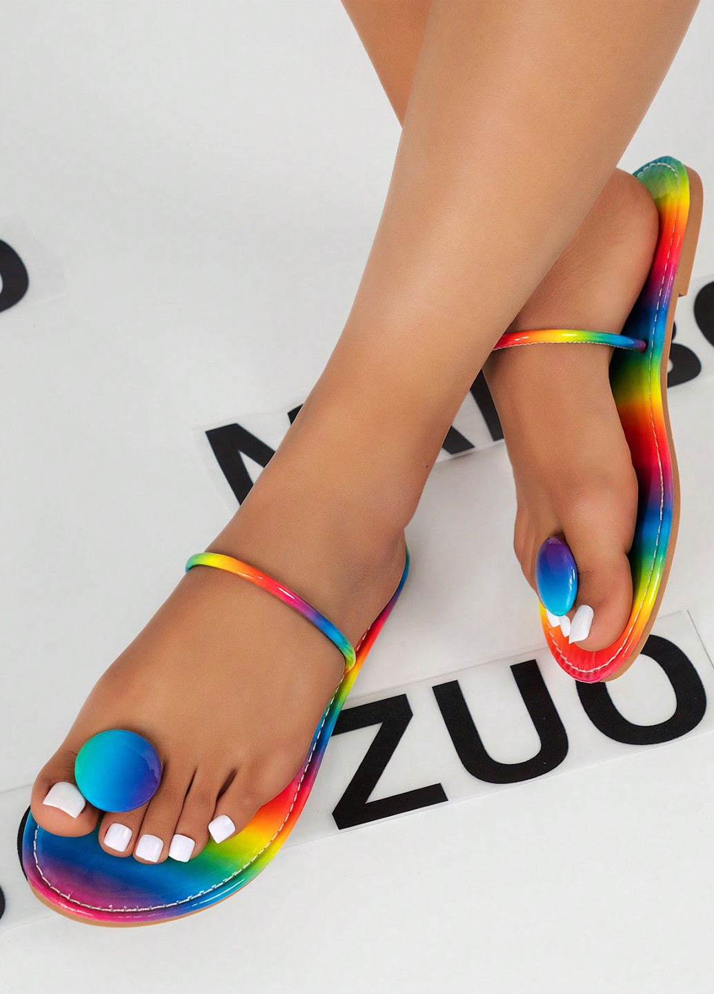 Цветные кэжуал шлепанцы SHEIN