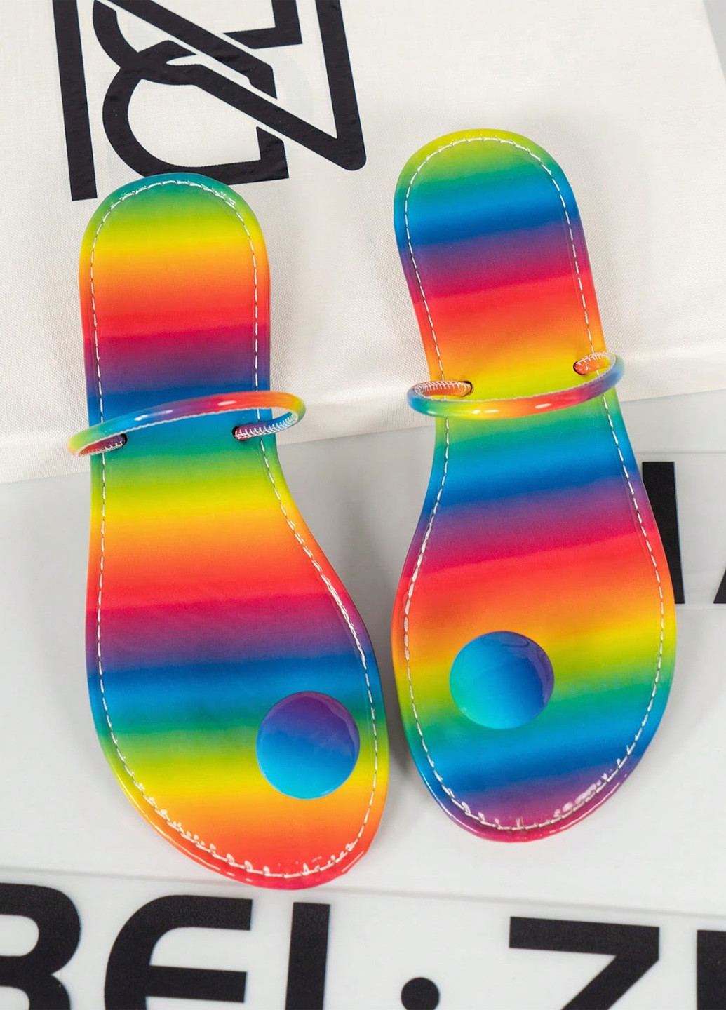 Цветные кэжуал шлепанцы SHEIN