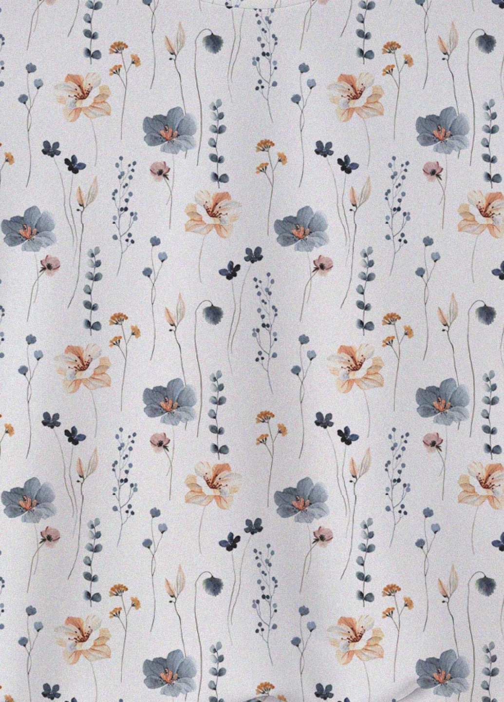 Білий світшот SHEIN квітковий без декору (334151545)