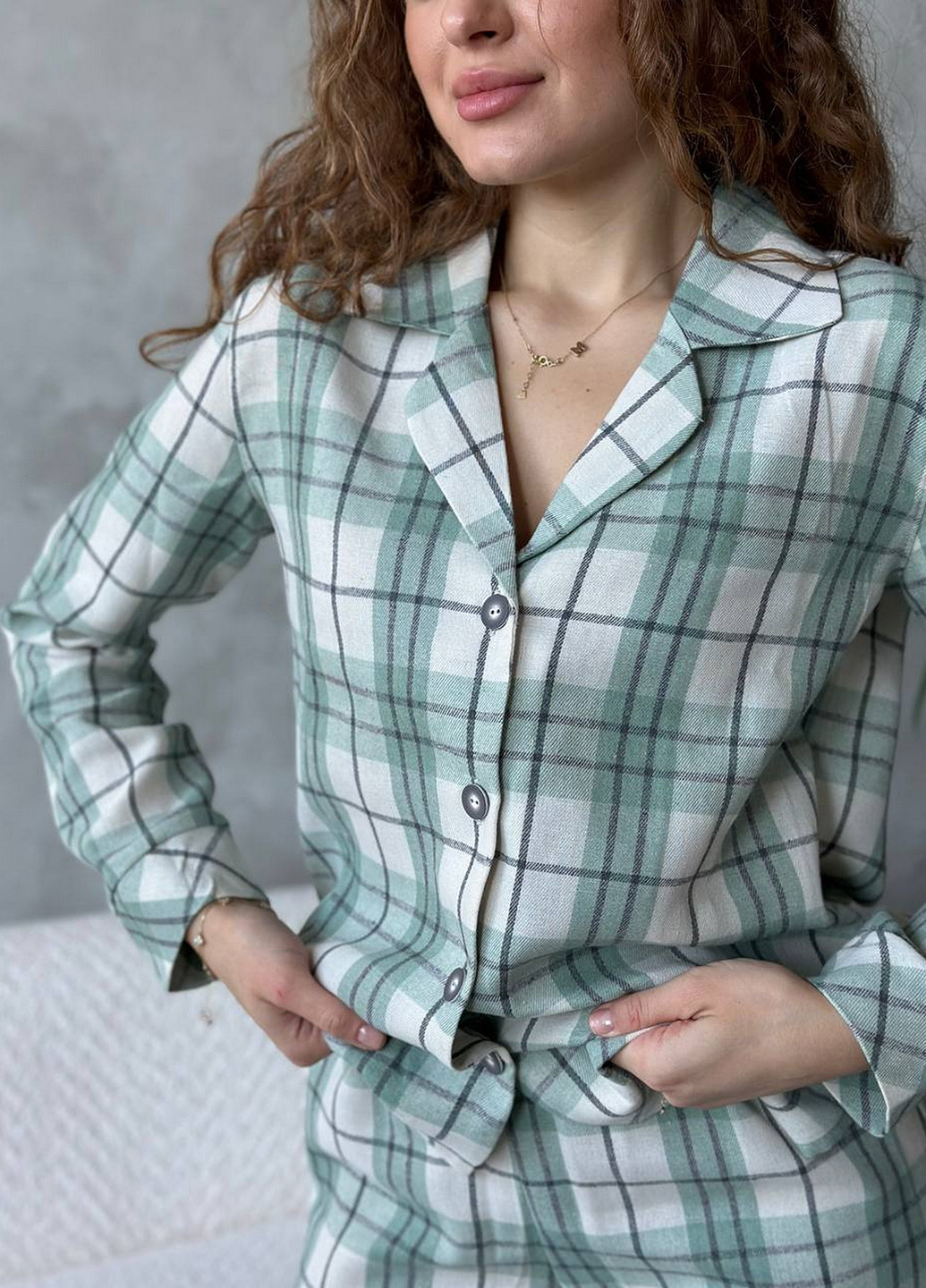 Комбинированная всесезон пижама (рубашка, брюки) рубашка + брюки NOVA VEGA