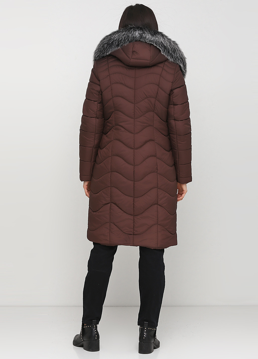 Шоколадная зимняя куртка R&G