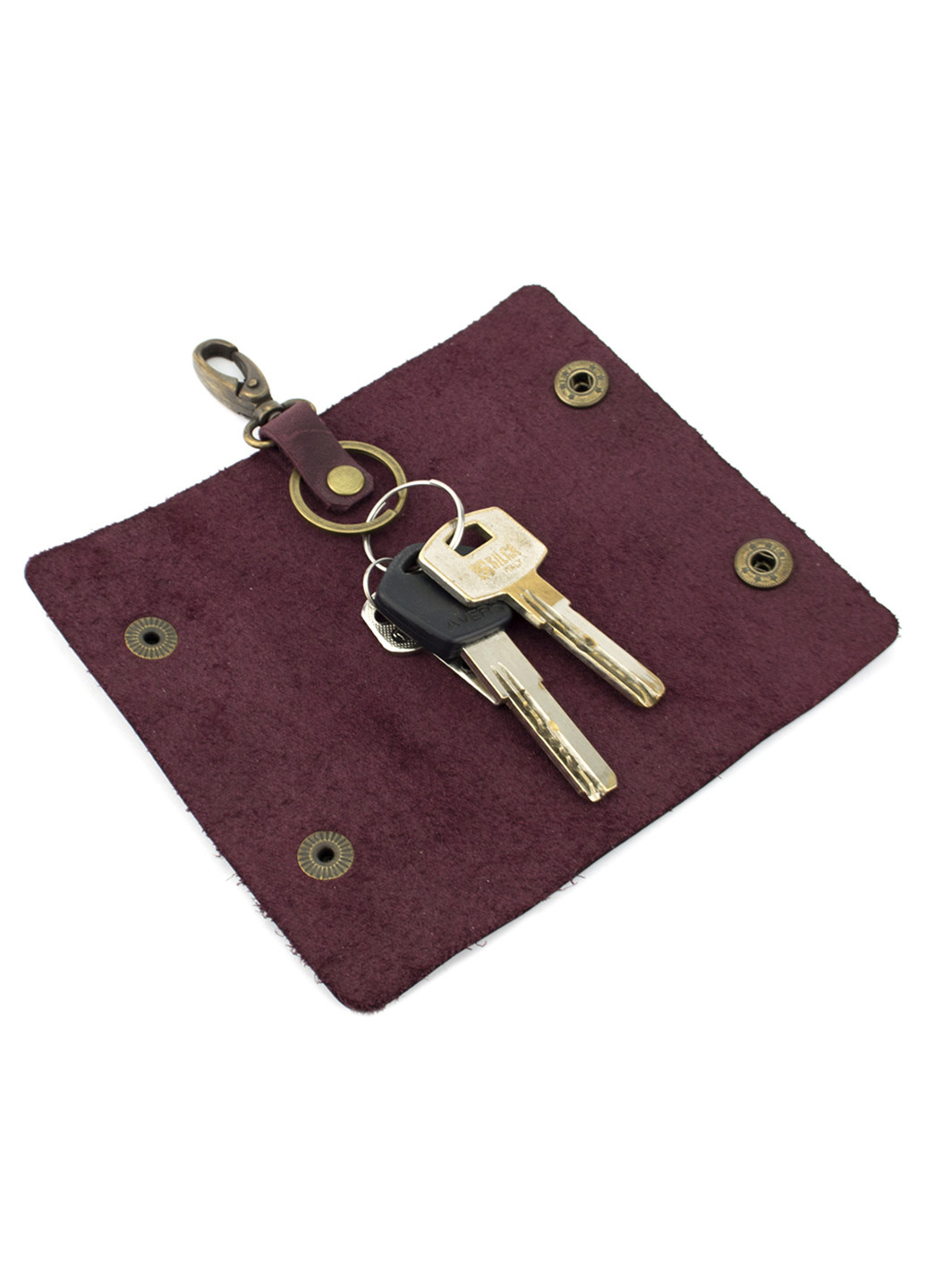 Женский подарочный набор в коробке №43 бордовый (ключница, обложка на ID паспорт) HandyCover (206521415)