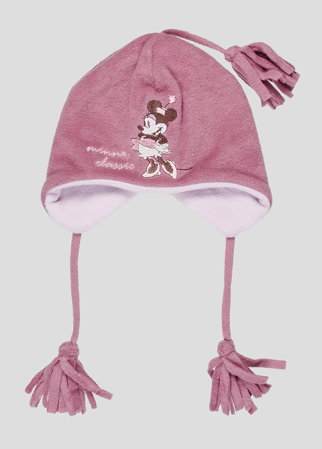 Шапка Disney шапка ушанка персонажи бордовая кэжуал полиэстер