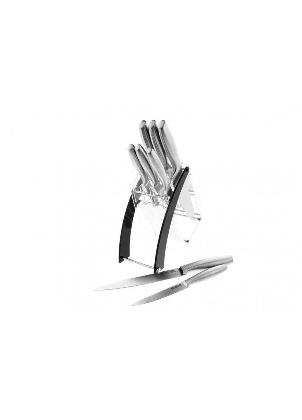 Набор ножей на подставке Razor VZ-50112 9 предметов Vinzer комбинированные,