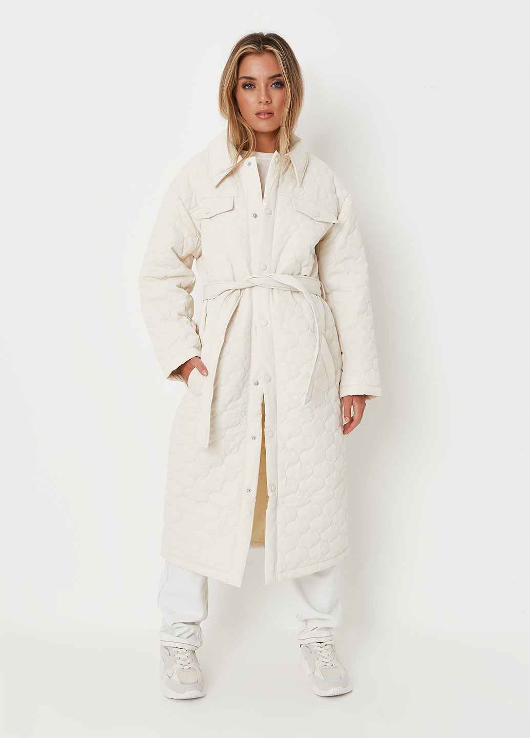 Молочне демісезонне Пальто Missguided