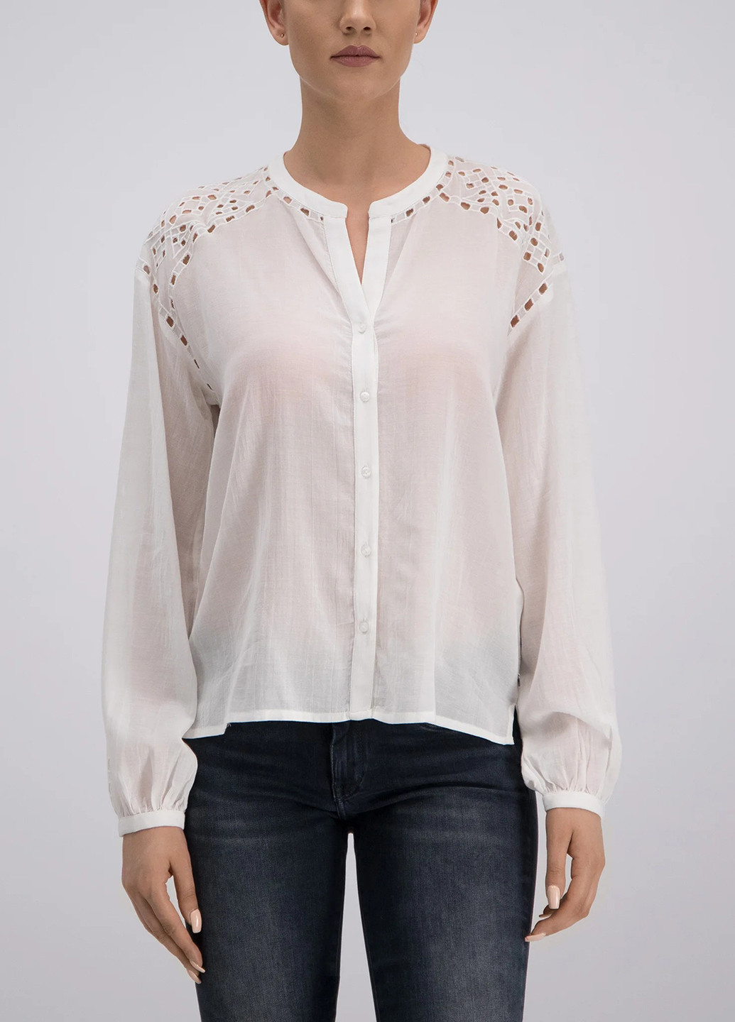 Біла блуза Pepe Jeans