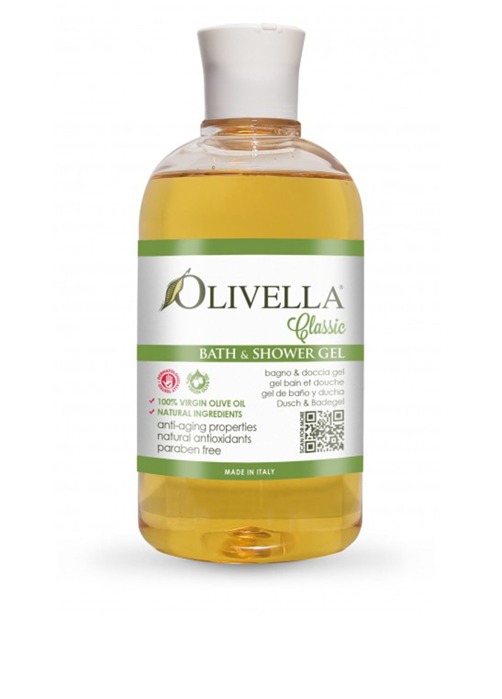 Гель для ванни та душу на основі оливкового масла, 500 мл Olivella (185402160)