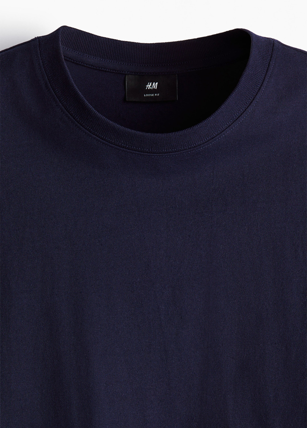 Темно-синяя футболка H&M