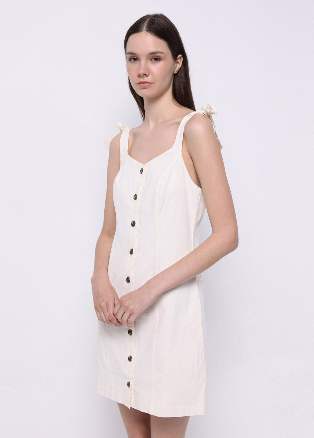 Білий кежуал сукня а-силует Colin's однотонна