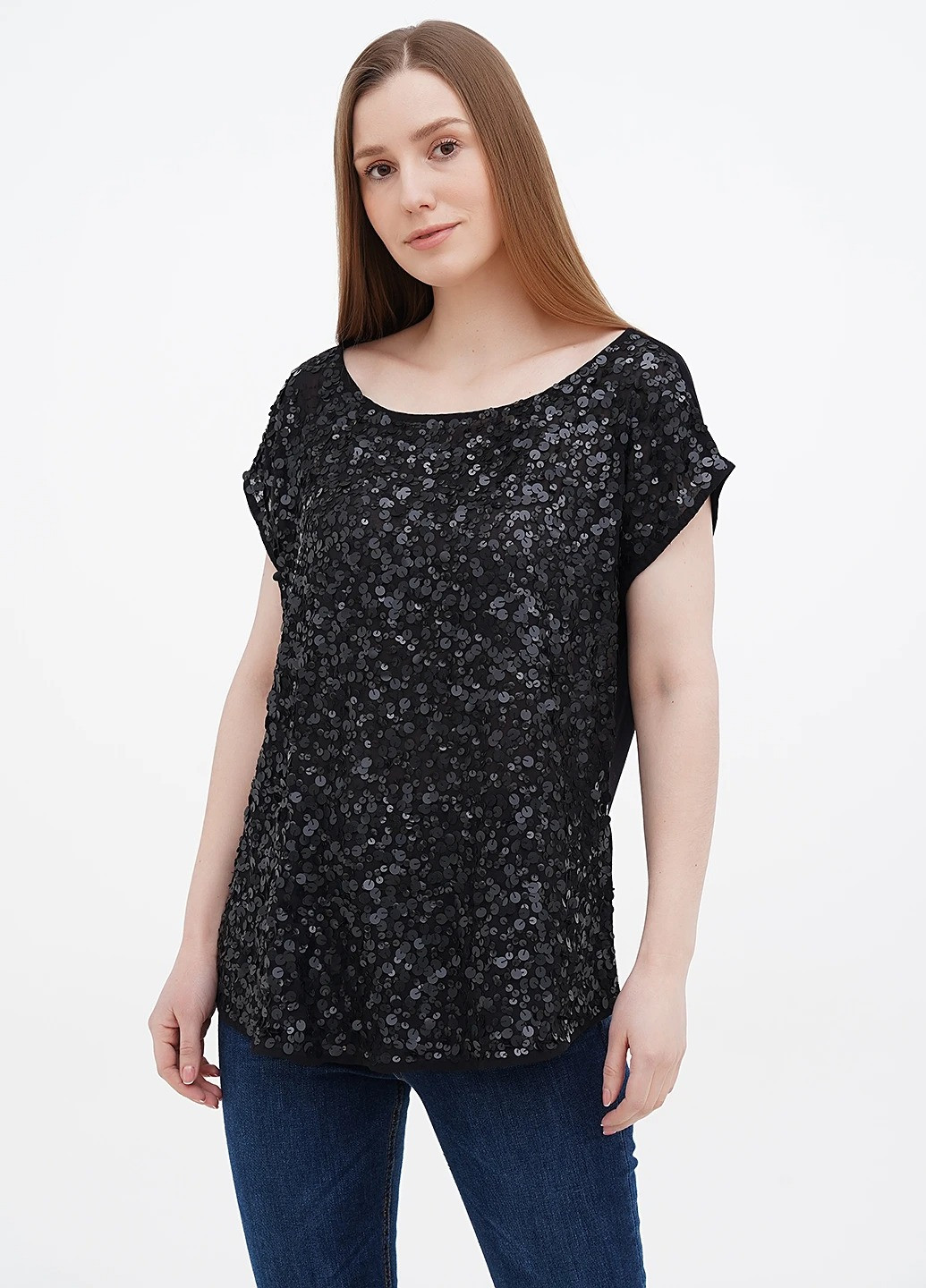 Чорна блуза Fiorella Rubino