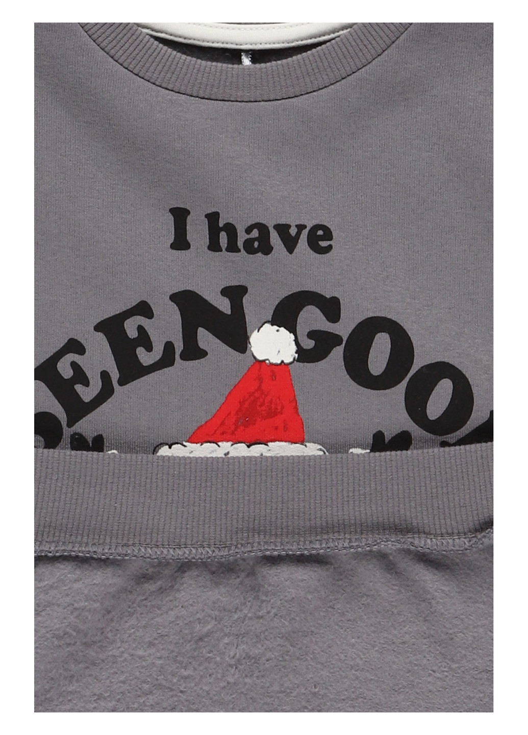 George світшот новорічний темно-сірий кежуал поліестер, трикотаж