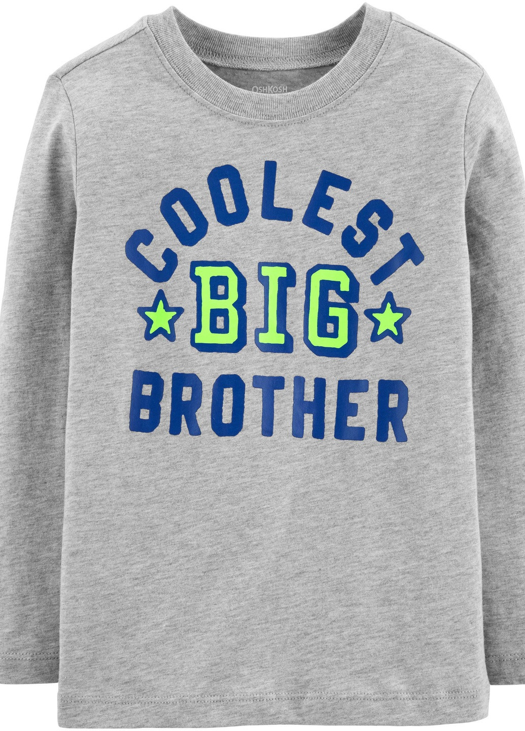 Серый демисезонный кэжуал лонгслив OshKosh однотонный