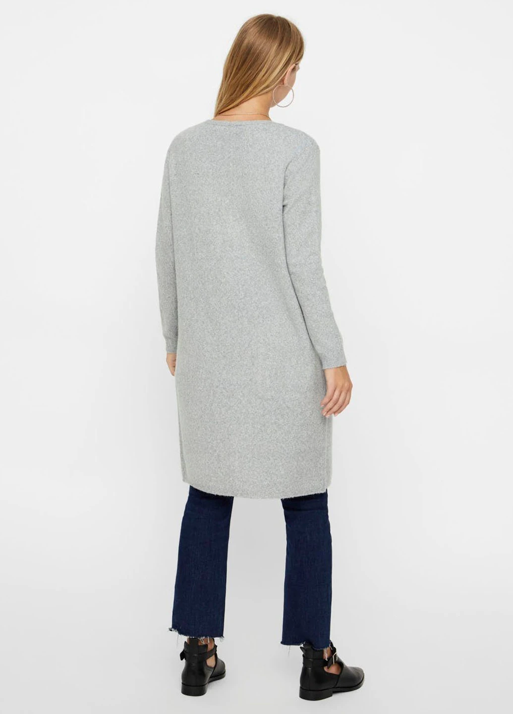 Светло-серый демисезонный кардиган Vero Moda