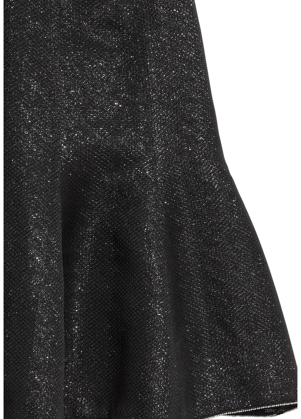 Черная кэжуал однотонная юбка H&M