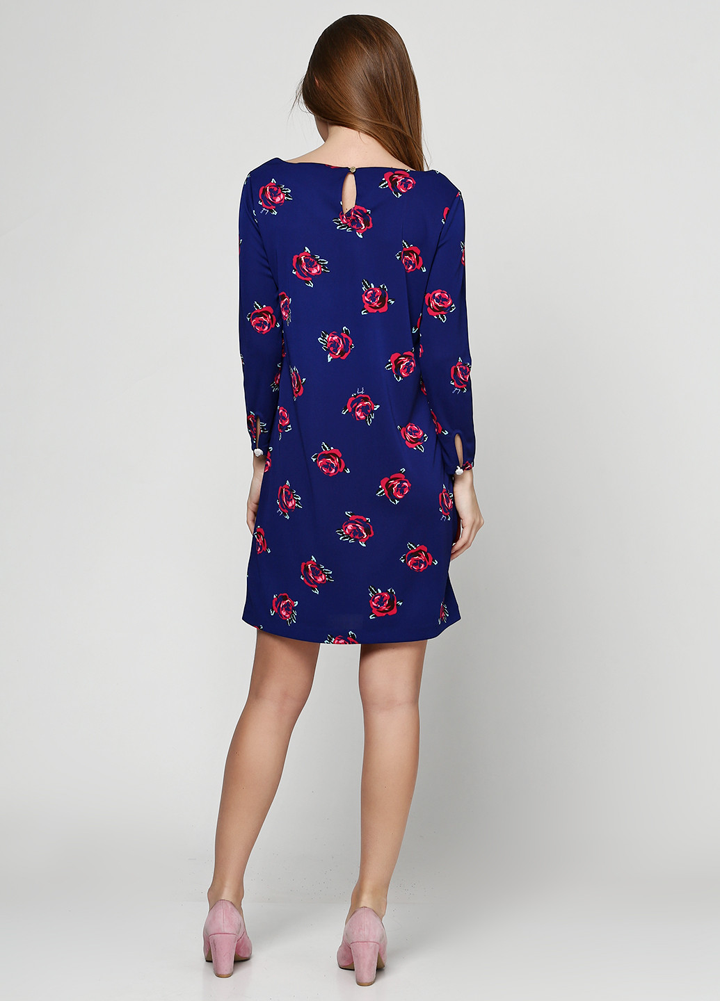Темно-синее кэжуал платье Juicy Couture с цветочным принтом