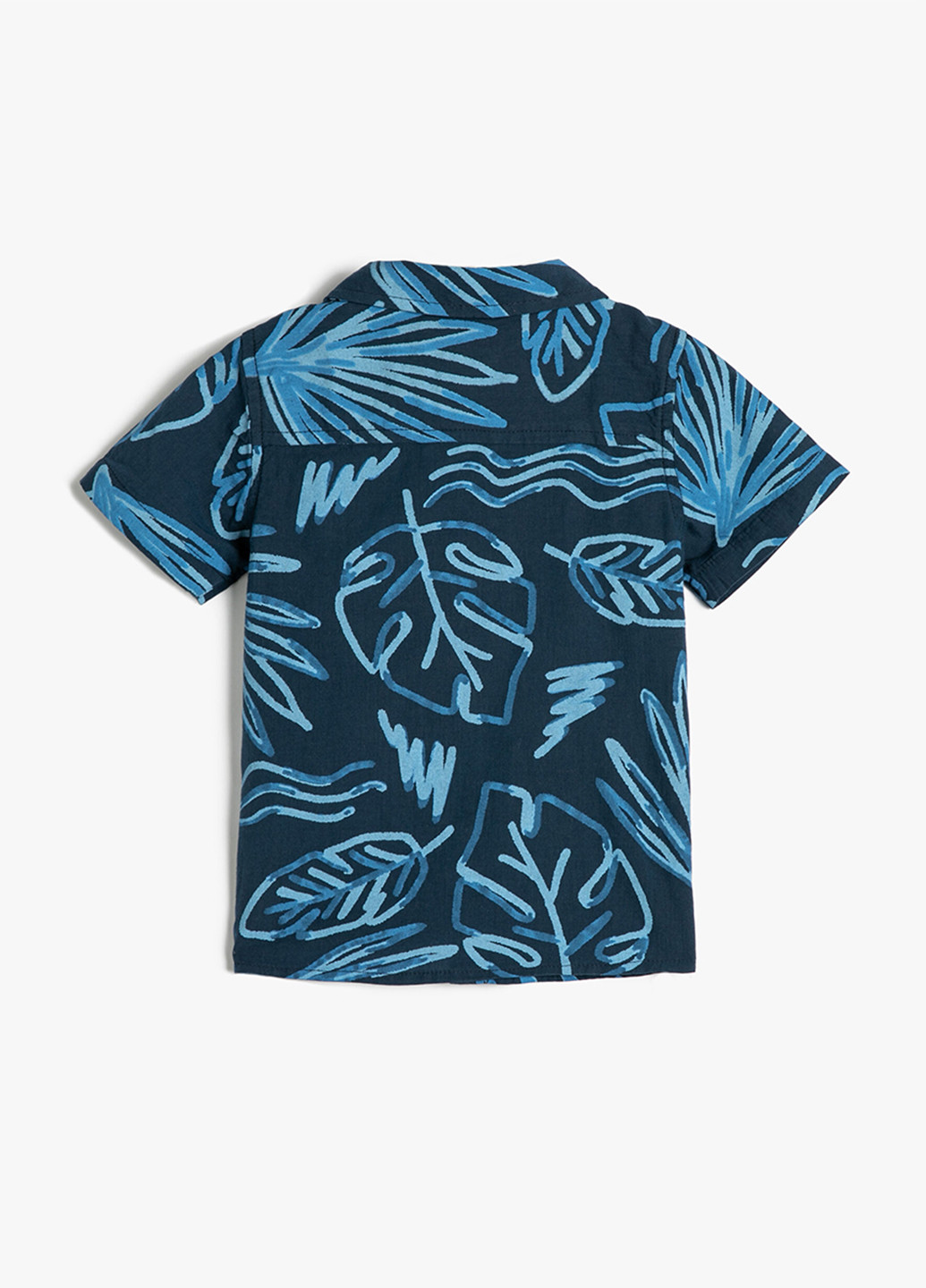 Темно-синяя кэжуал рубашка с рисунком KOTON