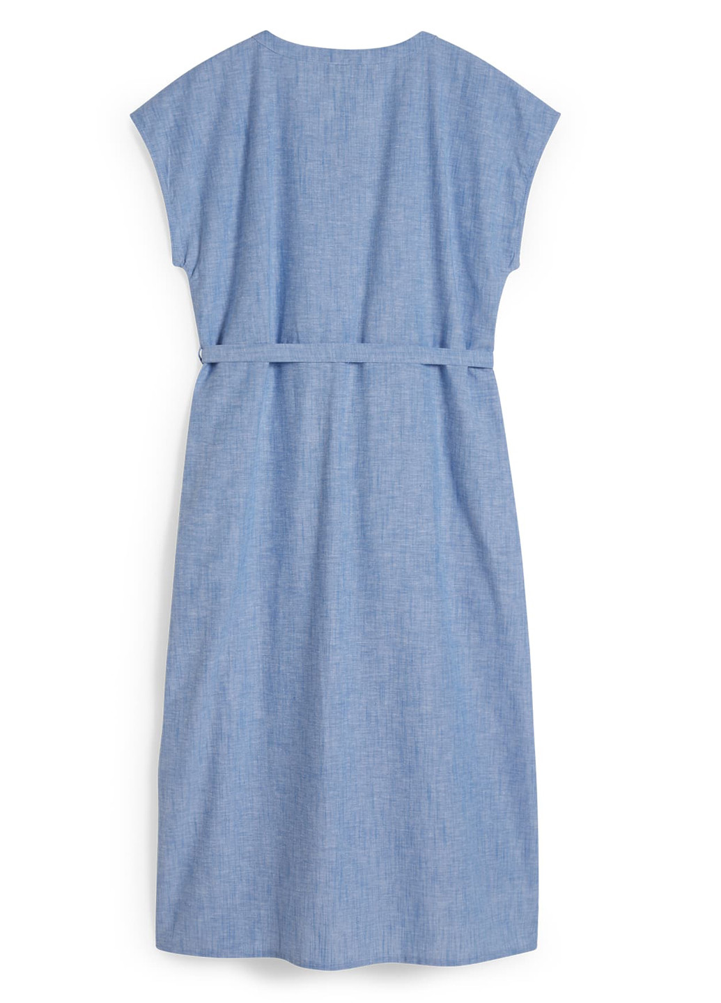 Блакитна кежуал сукня для вагітних кльош C&A меланжева